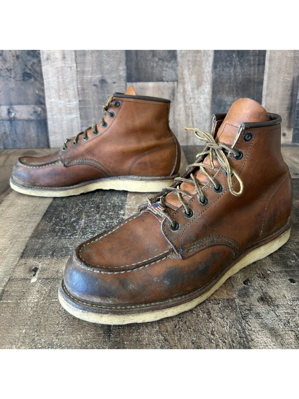 Red Wing 875 Moc Toe Work Boots Mens 13 D